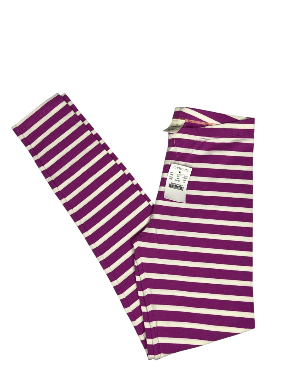 Crewcuts Soft Knit Striped Leggings Girls 12 New